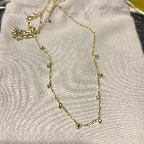 Kendra Scott Gold Necklace with Subtle Accents - Picture 2 of 4